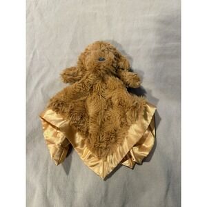 Cloud Island Puppy‎ Dog Lovey Security Blanket Brown Golden Doodle Satin